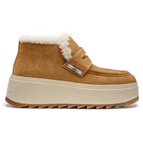 Ash Stivaletti Magic Camel Interno In Caldo Tessuto Sherpa Donna