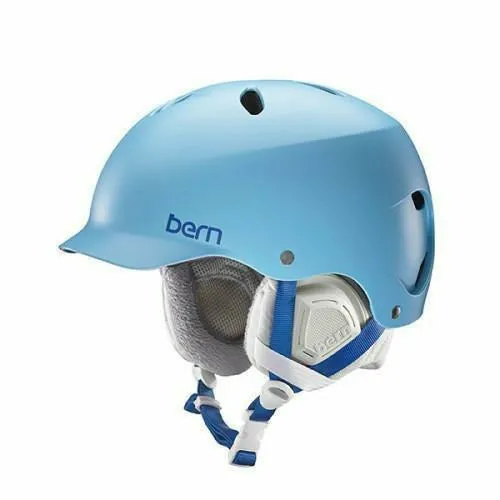 Bern Lenox Eps Satin Light Blue/Grey  - Casco Snowboard Sci Donna