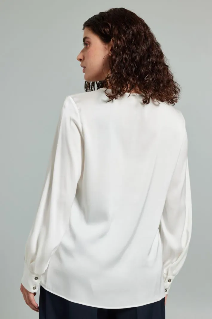 Blusa in raso martellato