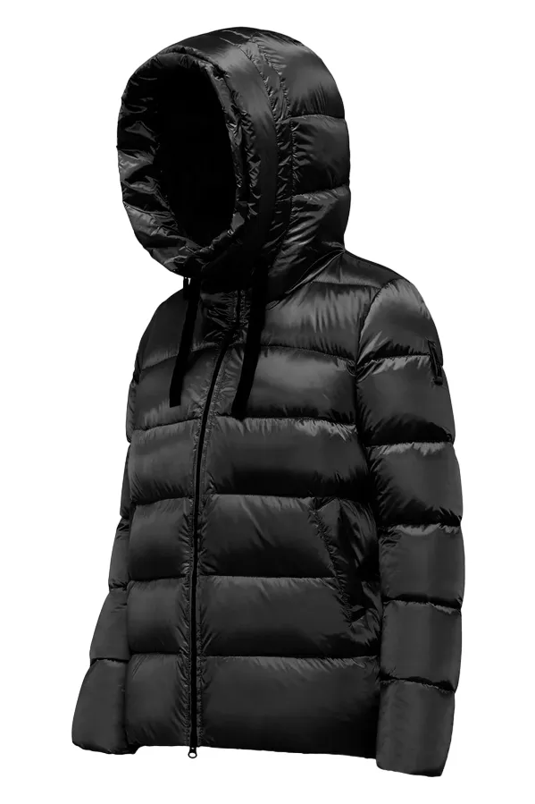 Bomboogie women's down jacket in shiny nylon Rome GW6012TDLC3 90 black