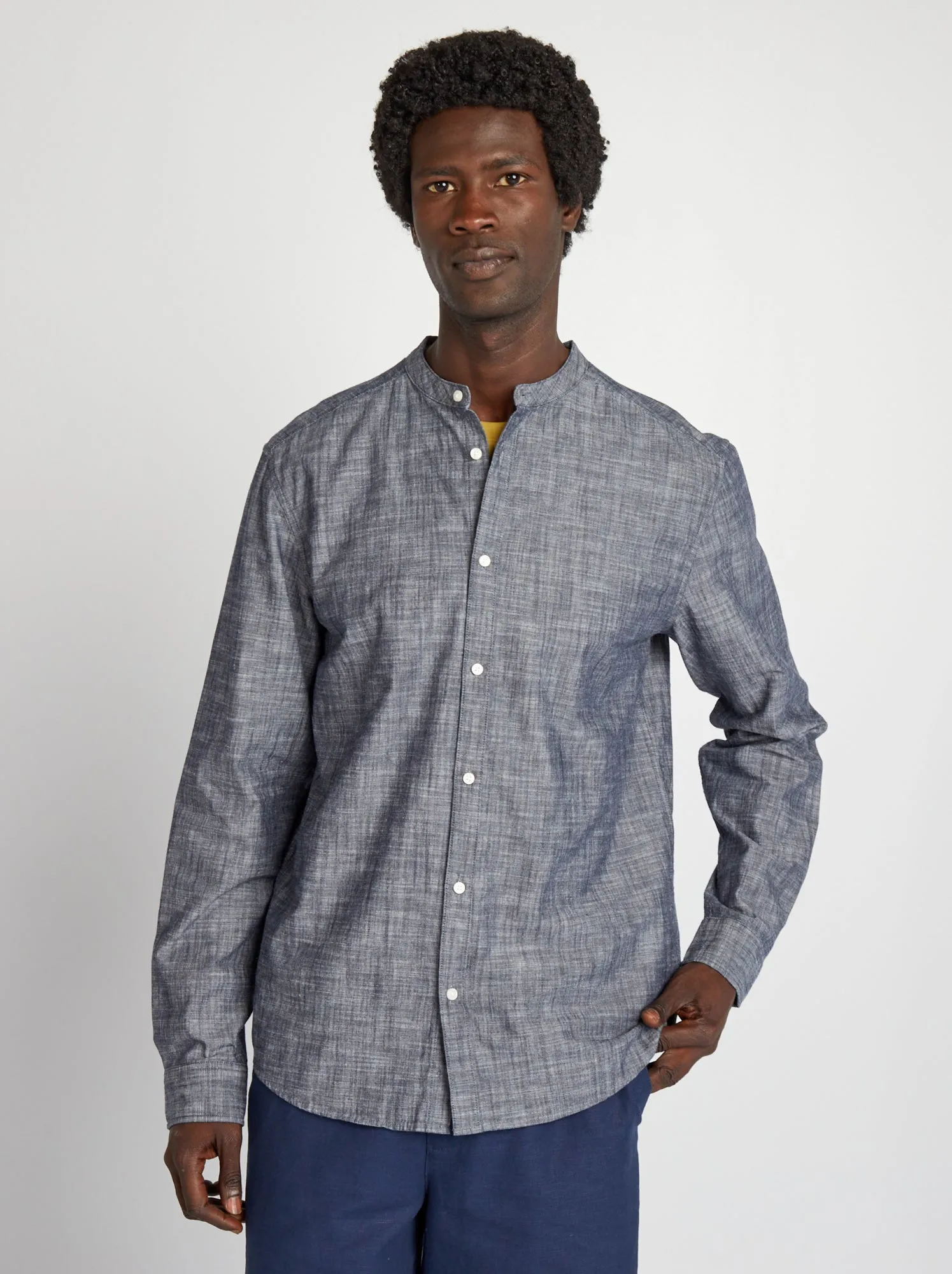 Camicia in chambray - BLU