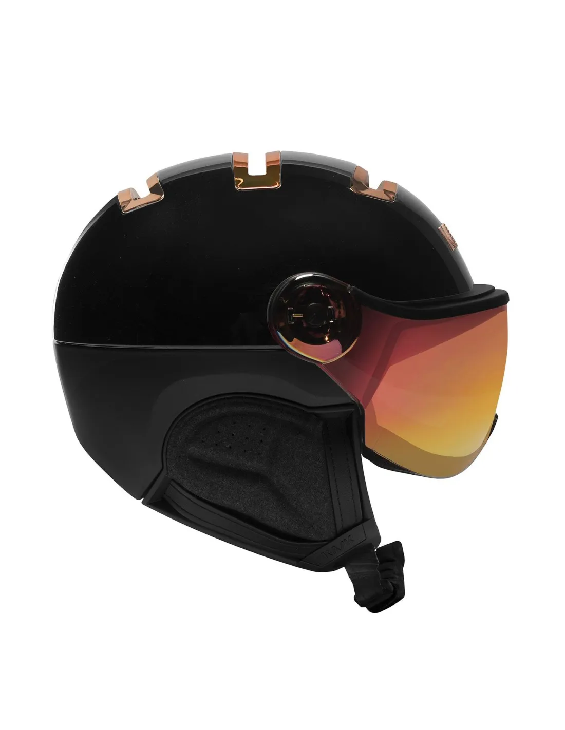 Casco Sci Kask Visiera Cromata Nero / Oro Rosa