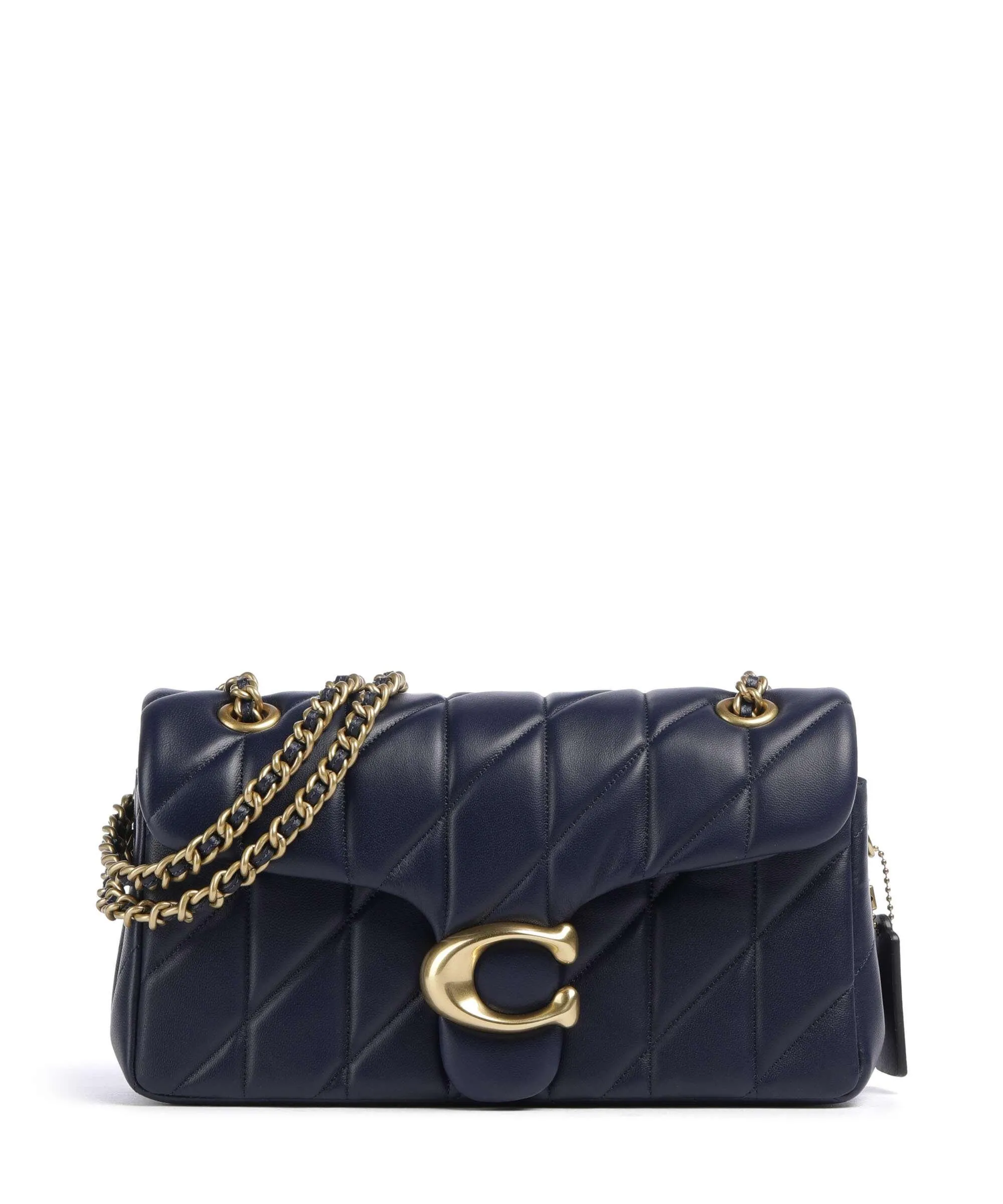  Coach Tabby 26 Borsa a spalla nappa pelle navy  