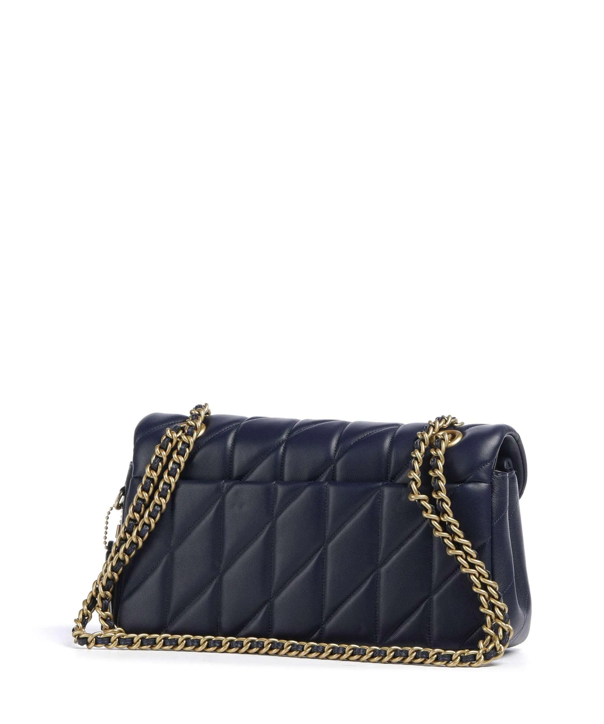  Coach Tabby 26 Borsa a spalla nappa pelle navy  