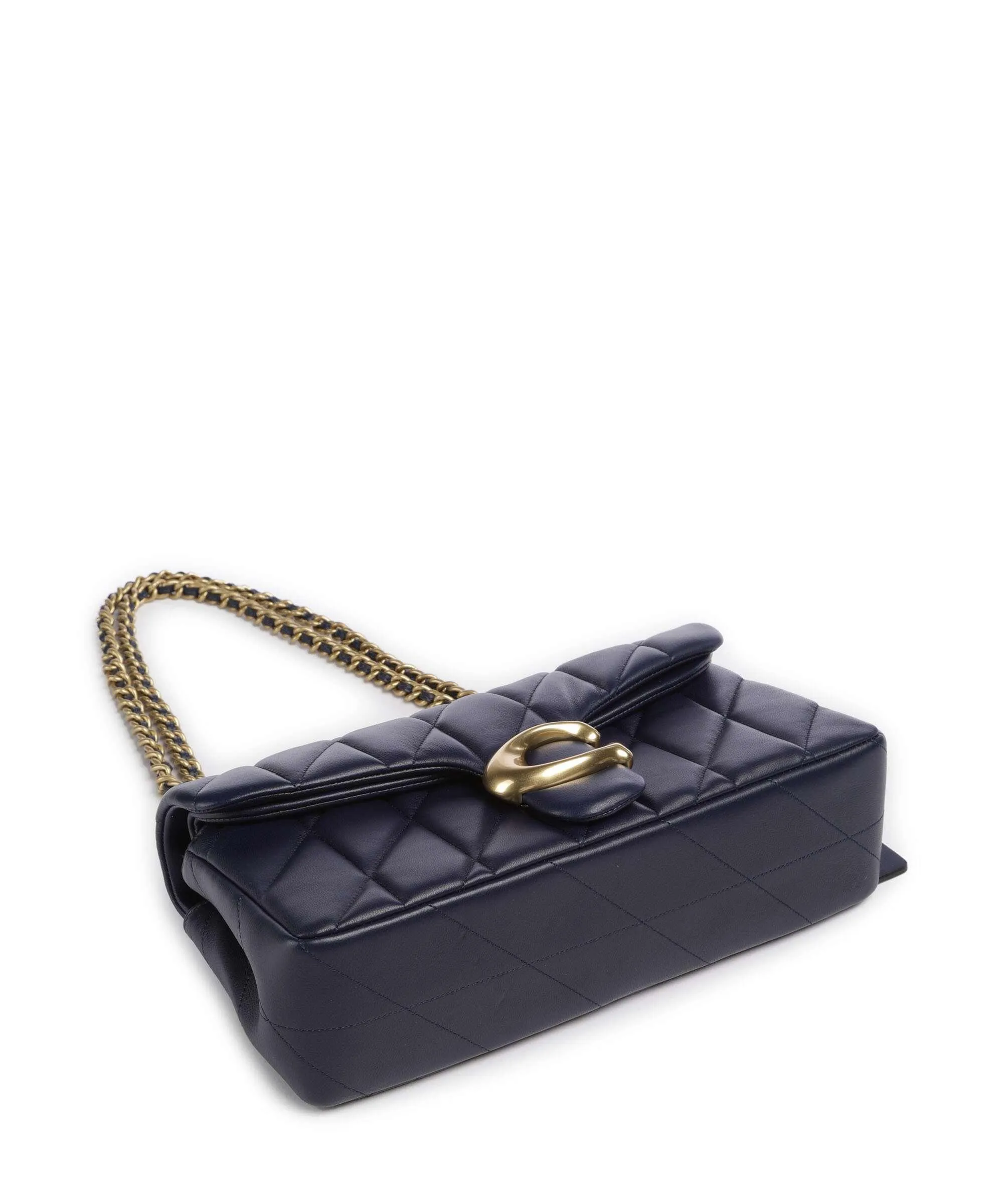  Coach Tabby 26 Borsa a spalla nappa pelle navy  