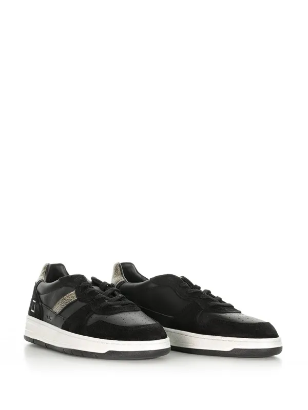 COURT 2.0 Pop sneaker in black leather