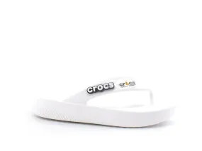 CROCS Classic Platform Flip W Ciabatta Infradito Gomma White Bianco 207714-100