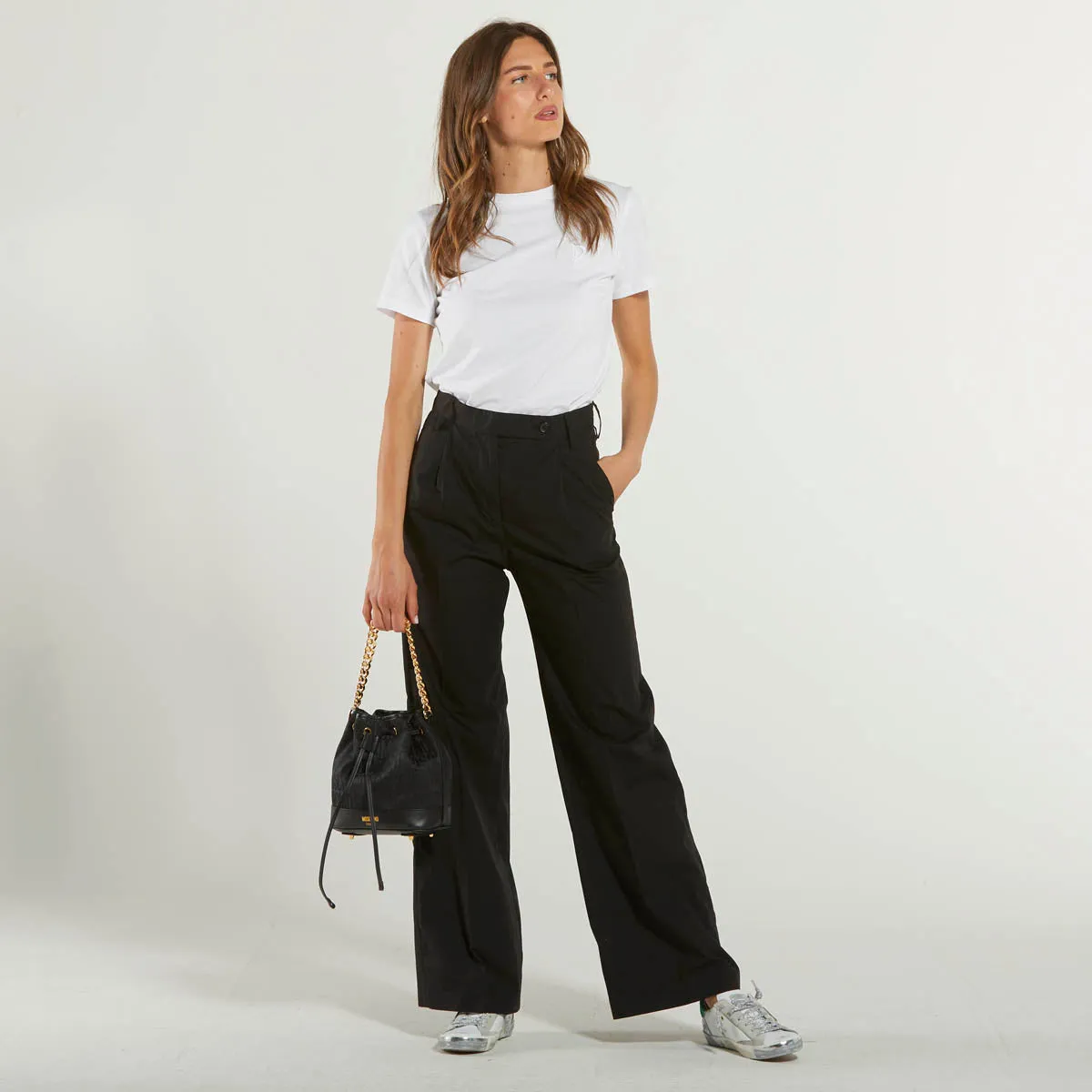 Department five pantalone tessuto nero