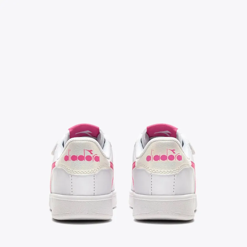 DIADORA SNEAKERS GAME P PS GIRL BIANCO-ROSA INCARNATO