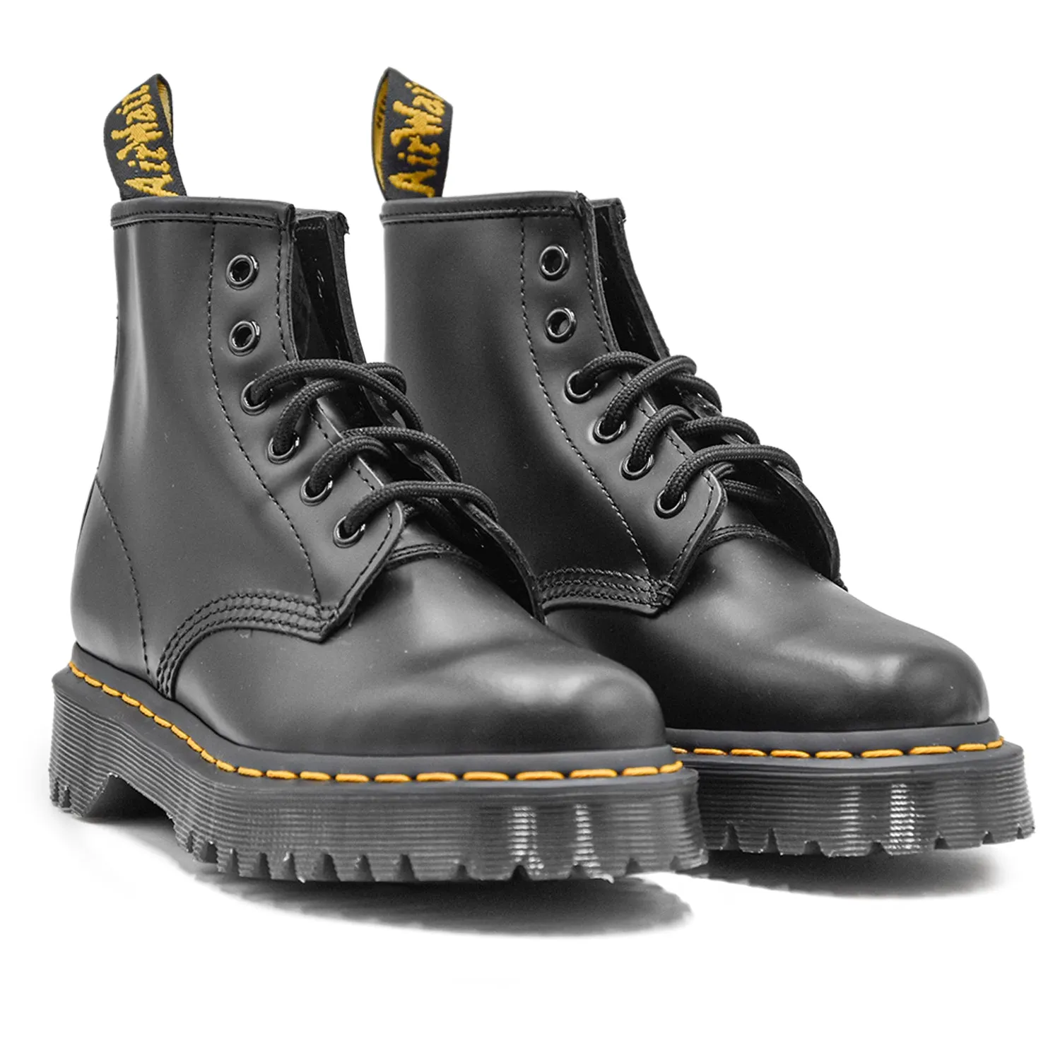 Dr. Martens 101 Bex Nero Stivaletti Donna Nato Per Agenti Polizia