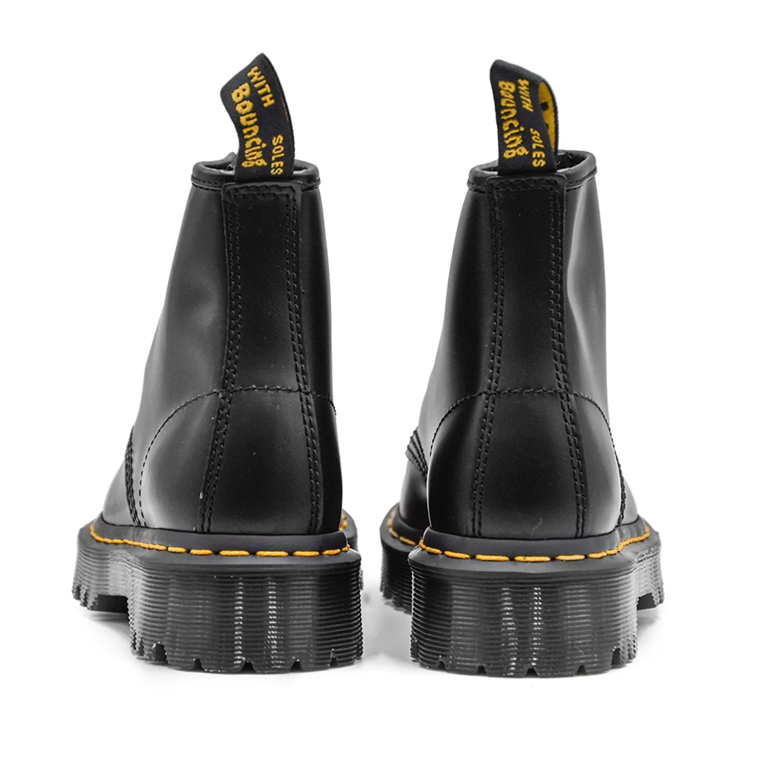 Dr. Martens 101 Bex Nero Stivaletti Donna Nato Per Agenti Polizia