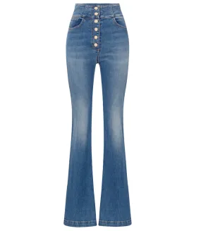 ElISABETTA FRANCHI Jeans Donna Mod. PJ43S4 1E2 139 Blue vintage