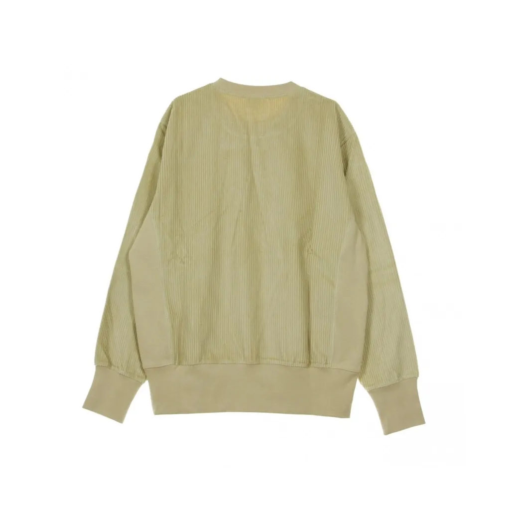 FELPA GIROCOLLO CORDUROY CREWNECK WHEAT