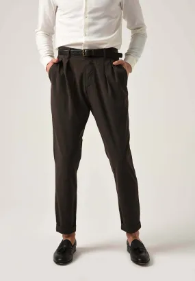 HIGH WAIST AND BELTED - Pantaloni