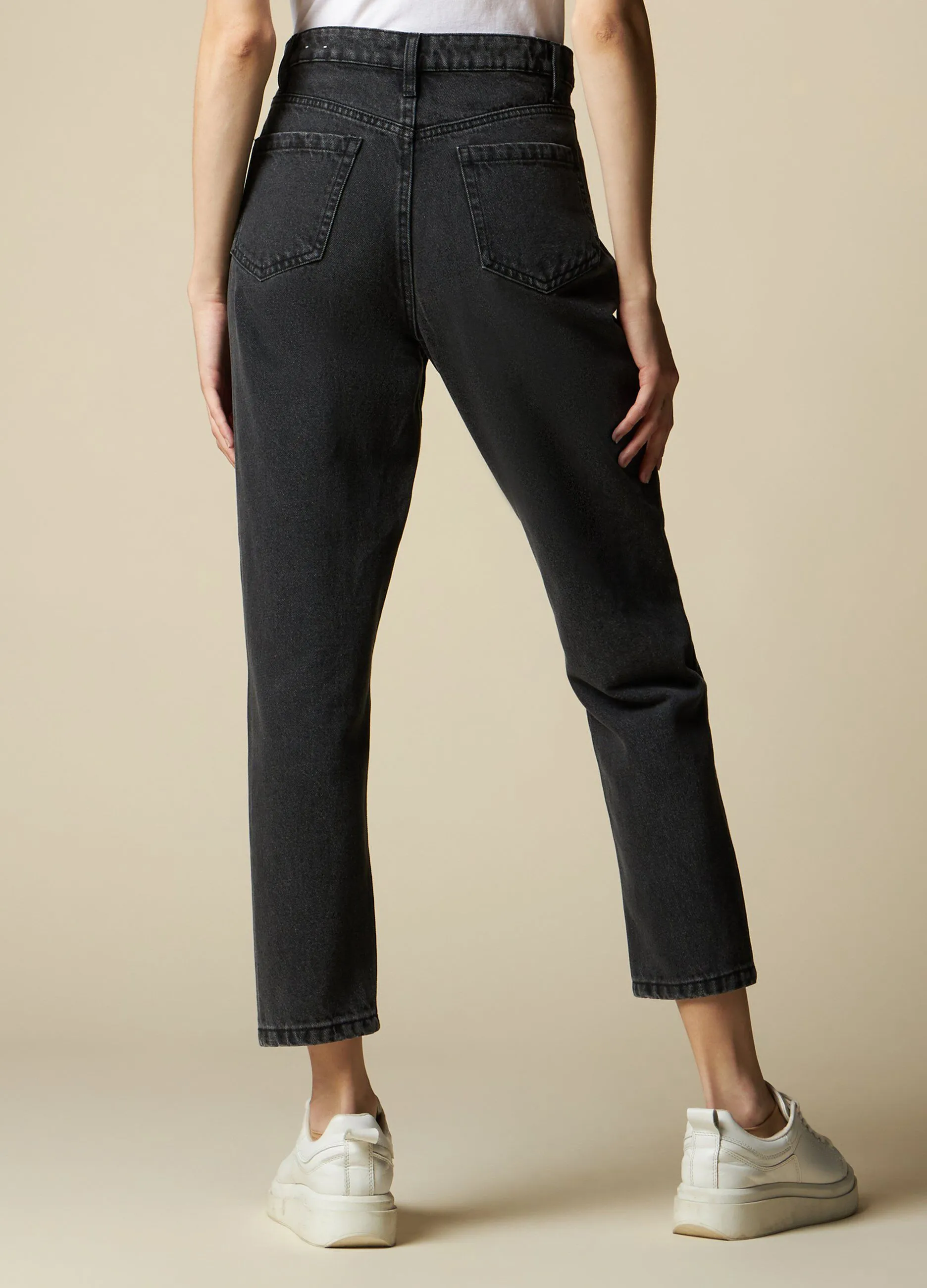 HOLISTIC  Jeans mom fit in puro cotone donna