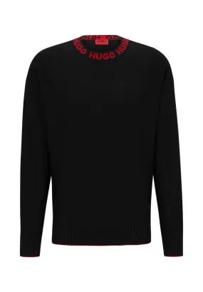 Hugo Uomo Maglione Collo Alto 50474813-001 Nero