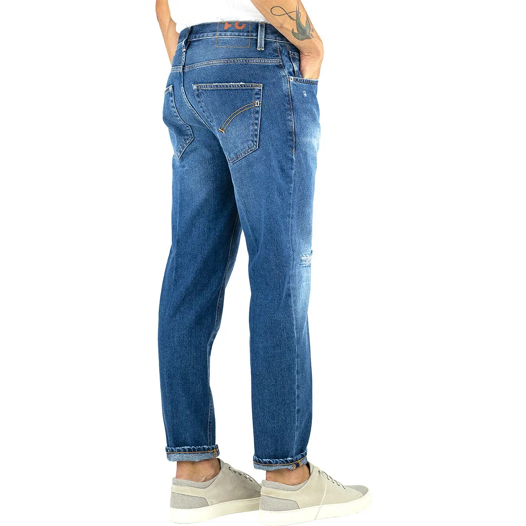 Jeans DONDUP Brighton UP434 in Puro Denim Organico Lavaggio Medio