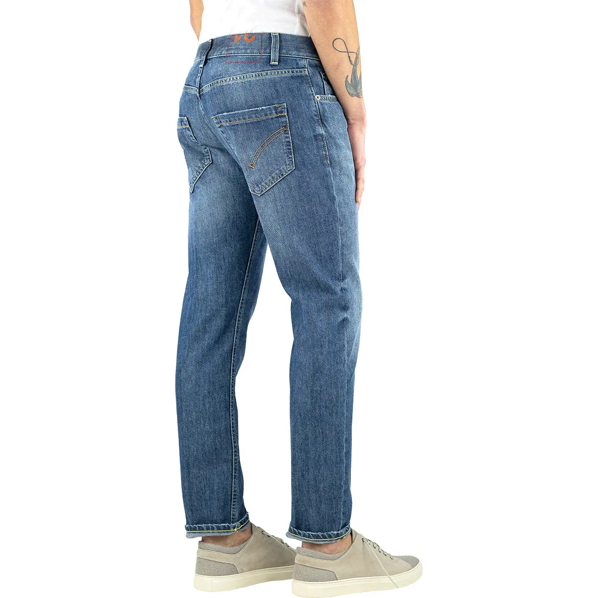 Jeans DONDUP Mius UP168 in Puro Denim Lavaggio Medio