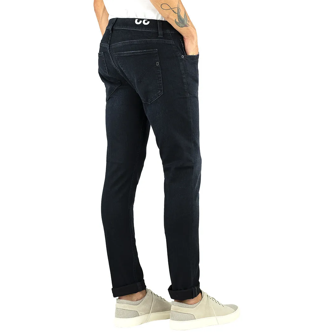 Jeans DONDUP Ritchie UP424 in Denim Organico Nero Lavato