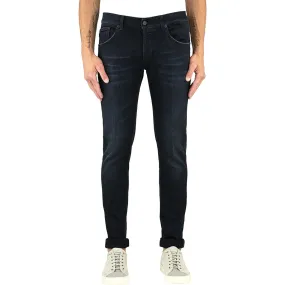 Jeans DONDUP Ritchie UP424 in Denim Organico Nero Lavato