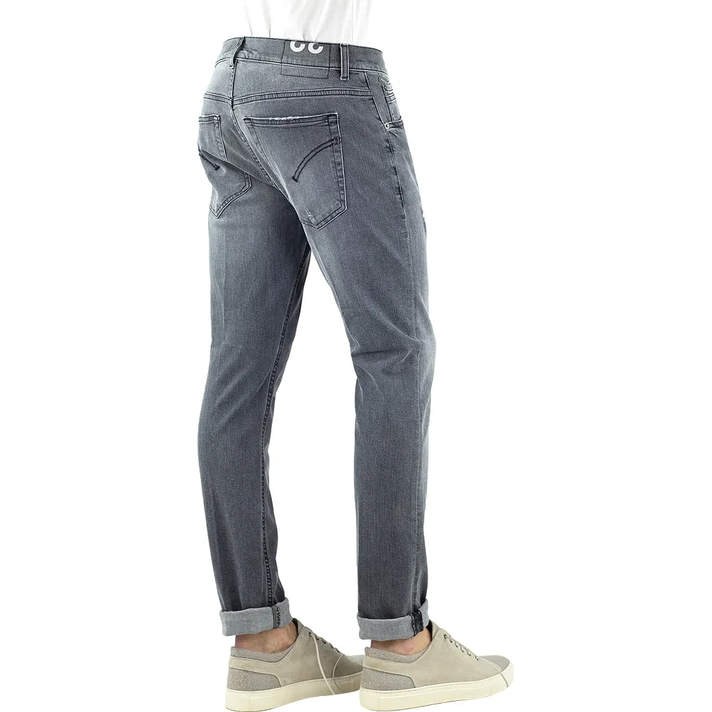 Jeans DONDUP Ritchie UP424 Piccola Abrasione Grigio Lavato