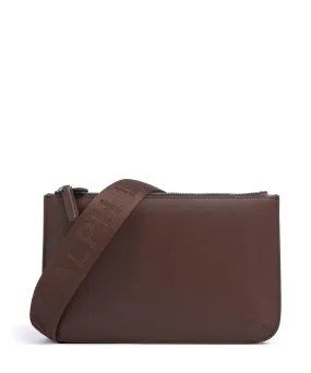  Lauren Ralph Lauren Landyn Medium Borsa a tracolla pelle di vacchetta finemente grana mogano  