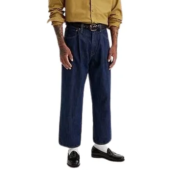 Levis Jeans Uomo Stay Lose Pleated Crop Blu