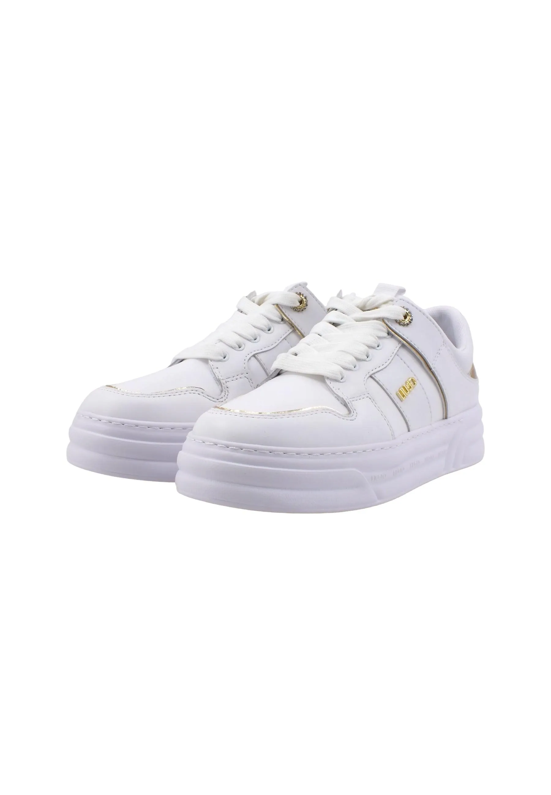 LIU JO Cleo 10 Sneaker Donna White Metallic BF3017PX026