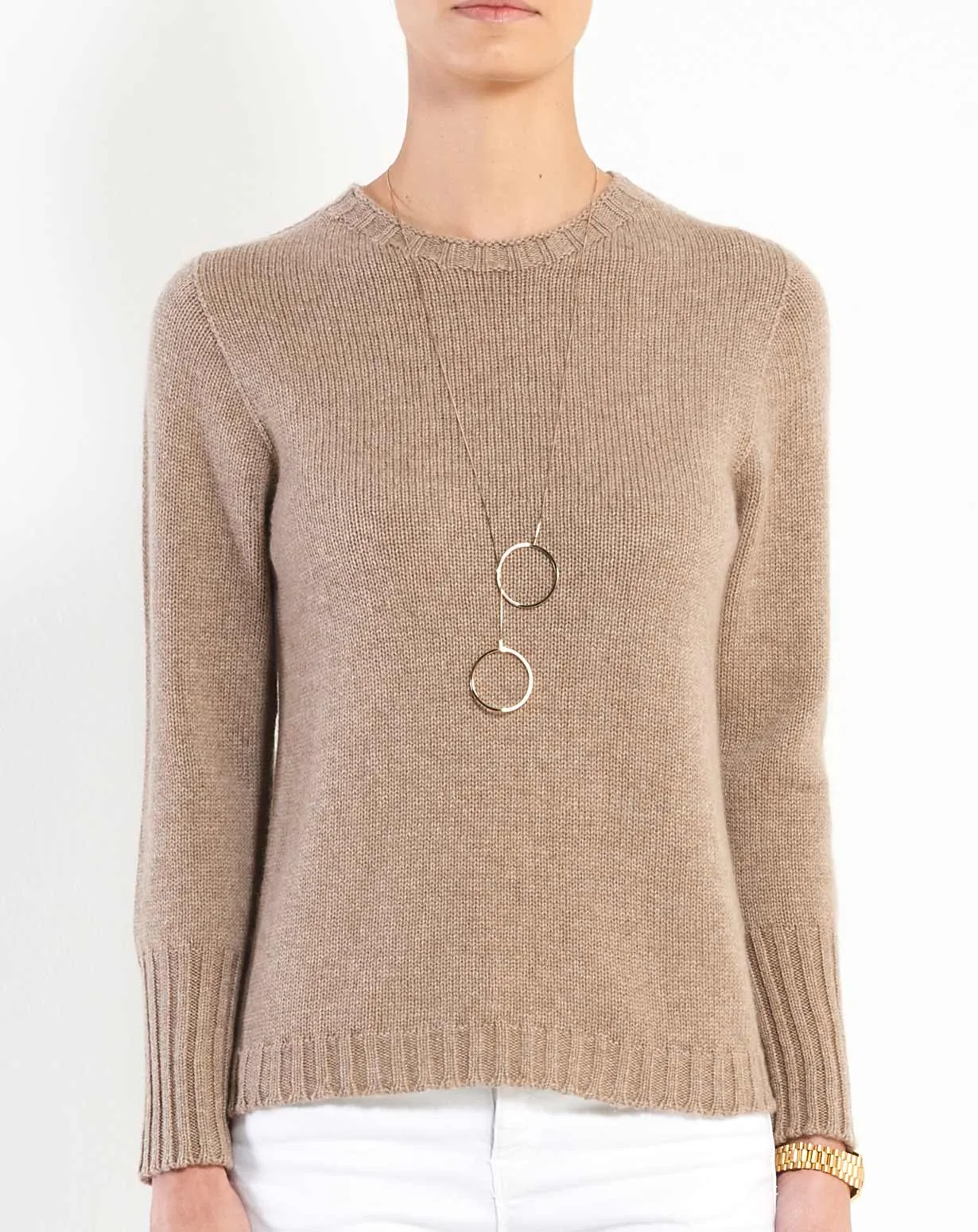 Maglione Cashmere Donna Ampio Girocollo