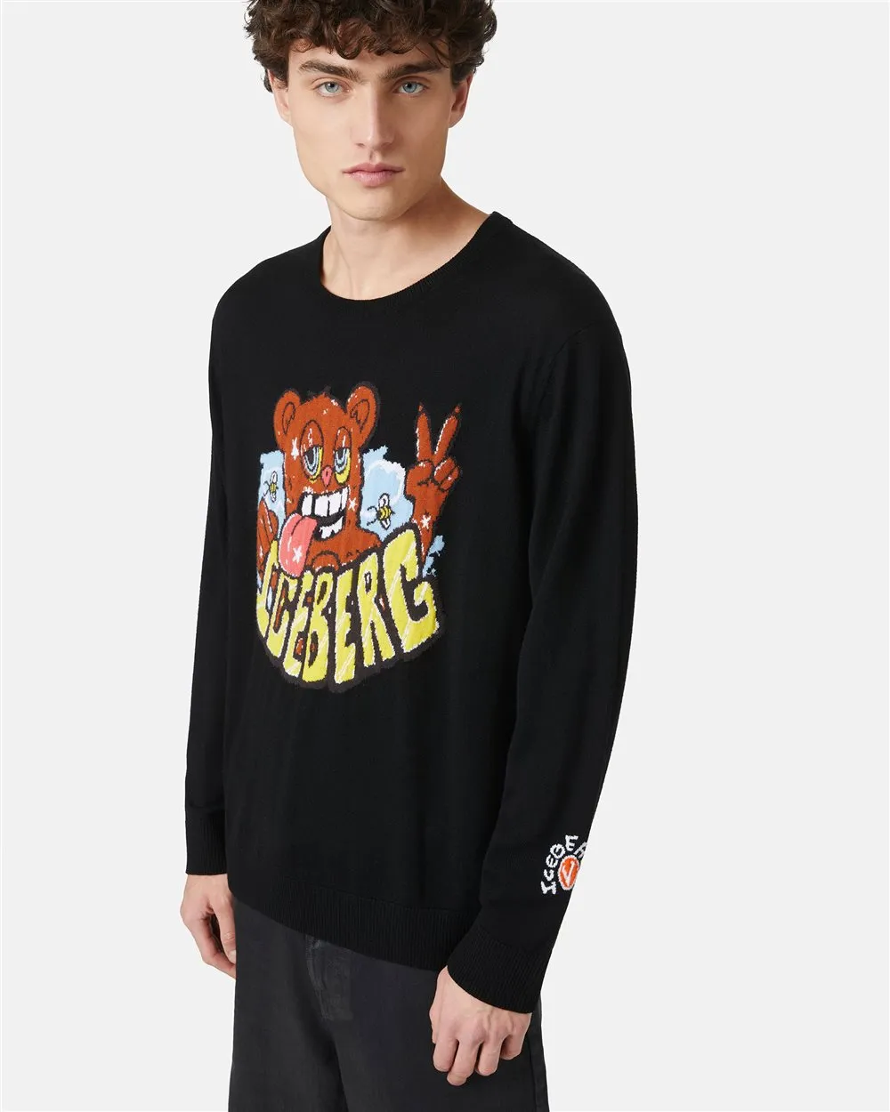 Maglione con grafiche cartoon