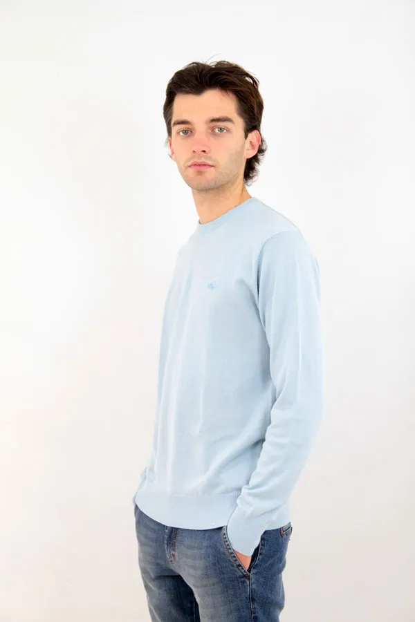 MAGLIONE GIROCOLLO OLIVER AZZURRO 