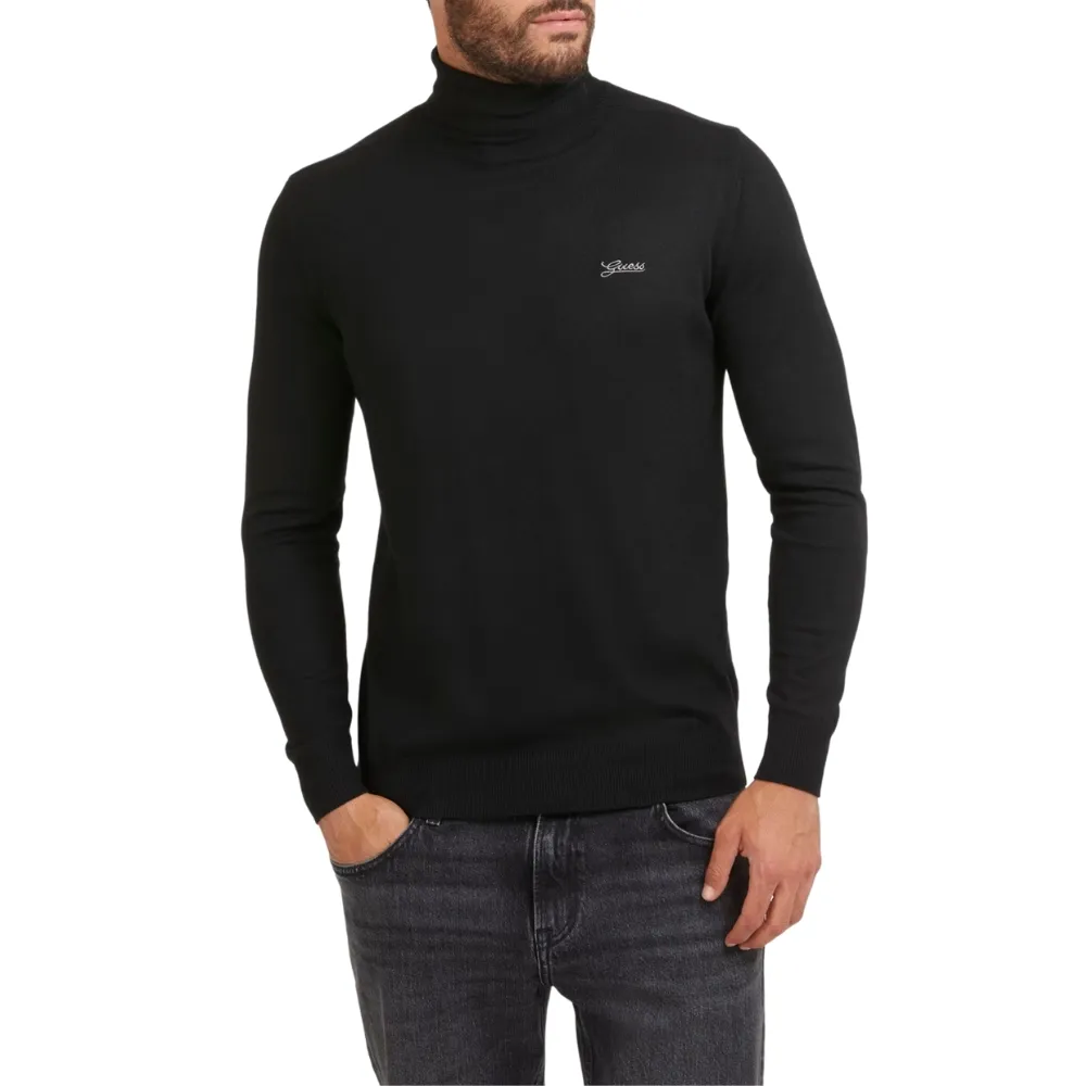 Maglione Guess collo alto misto seta