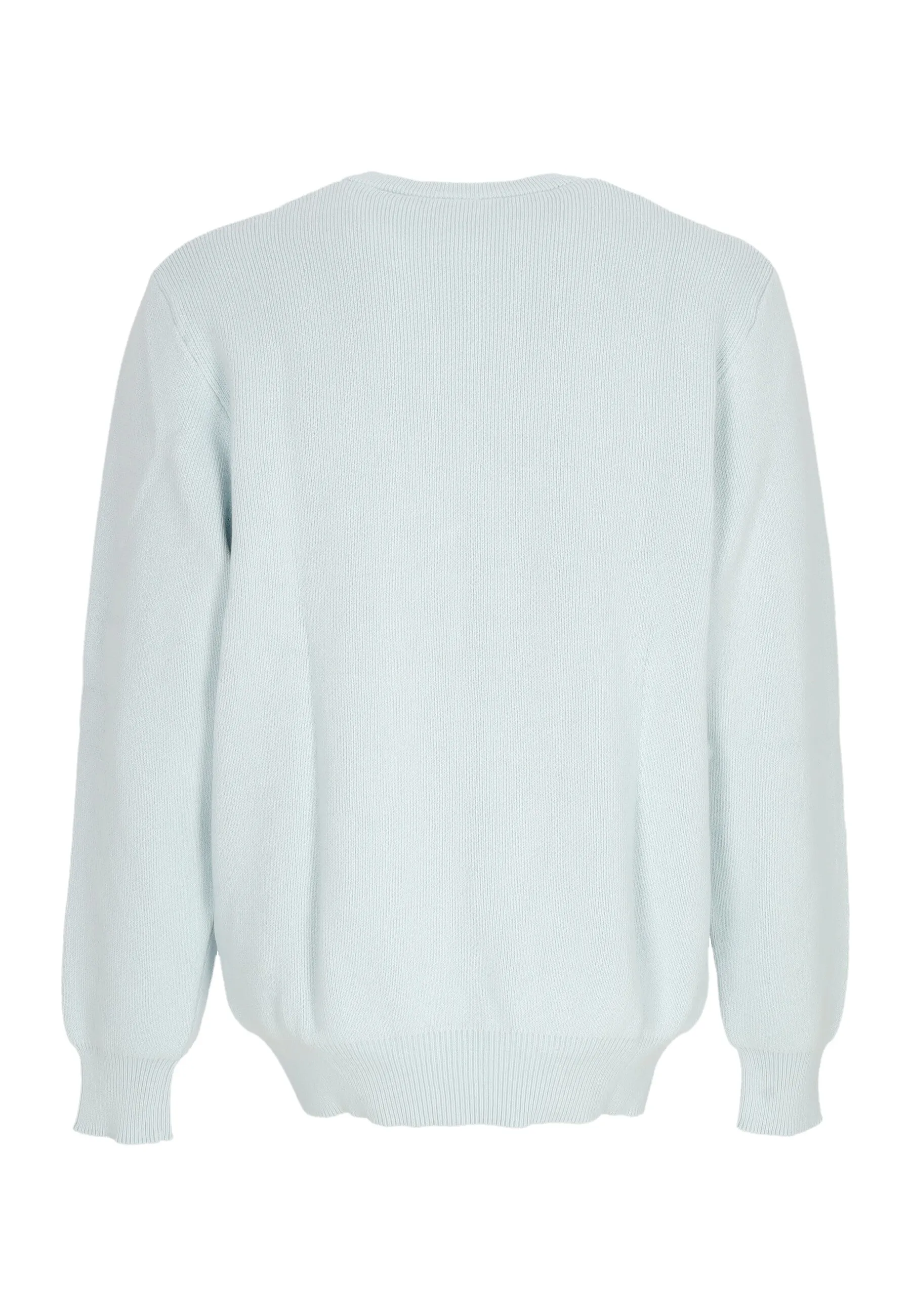 Maglione Leggero Uomo Club Crewneck Glacier Blue/white