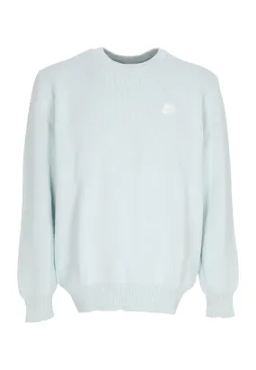 Maglione Leggero Uomo Club Crewneck Glacier Blue/white