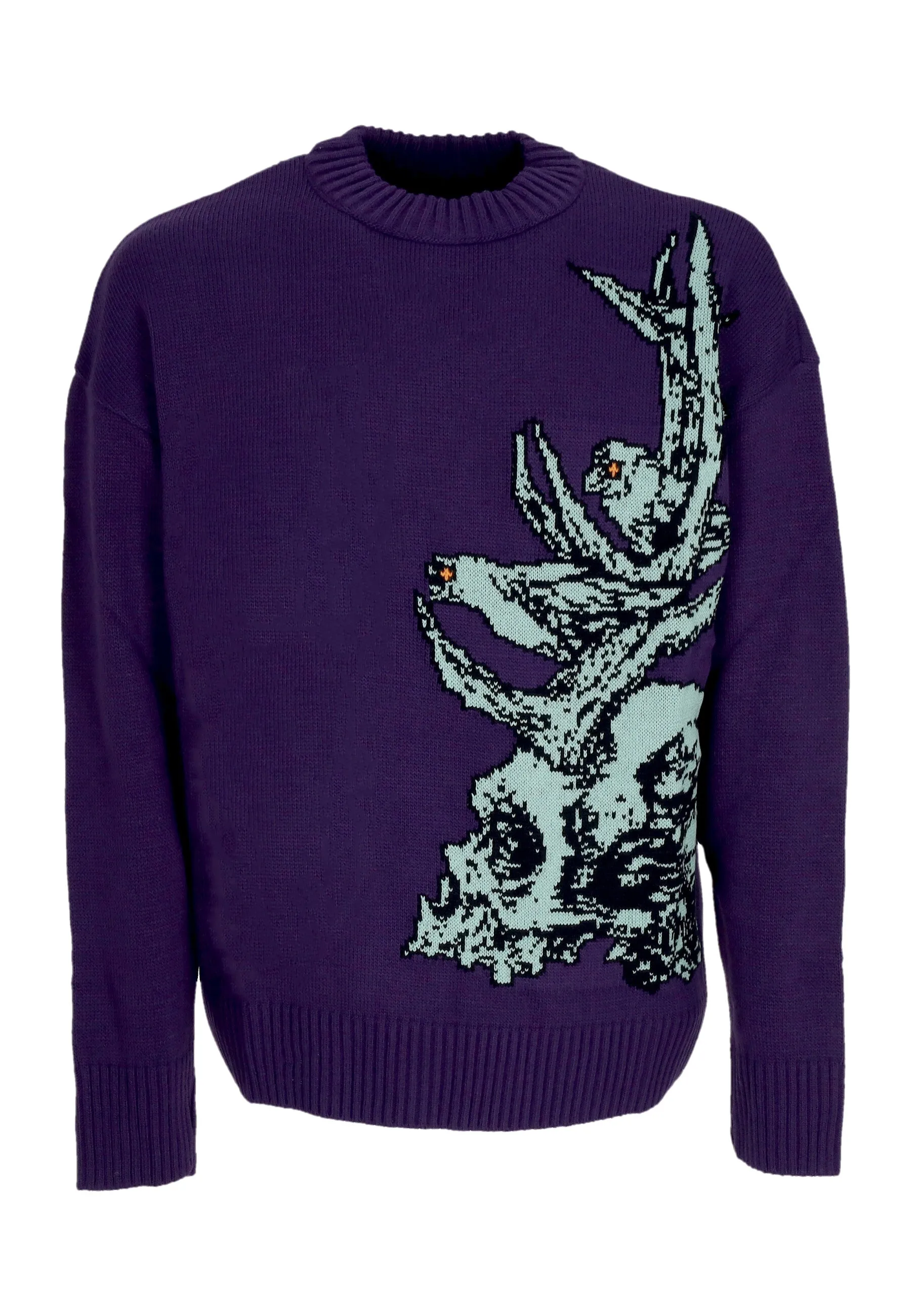 Maglione Uomo Druid Skull Sweater Purple Dust