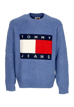 Maglione Uomo Melange Flag Sweater Bright Blue Melange