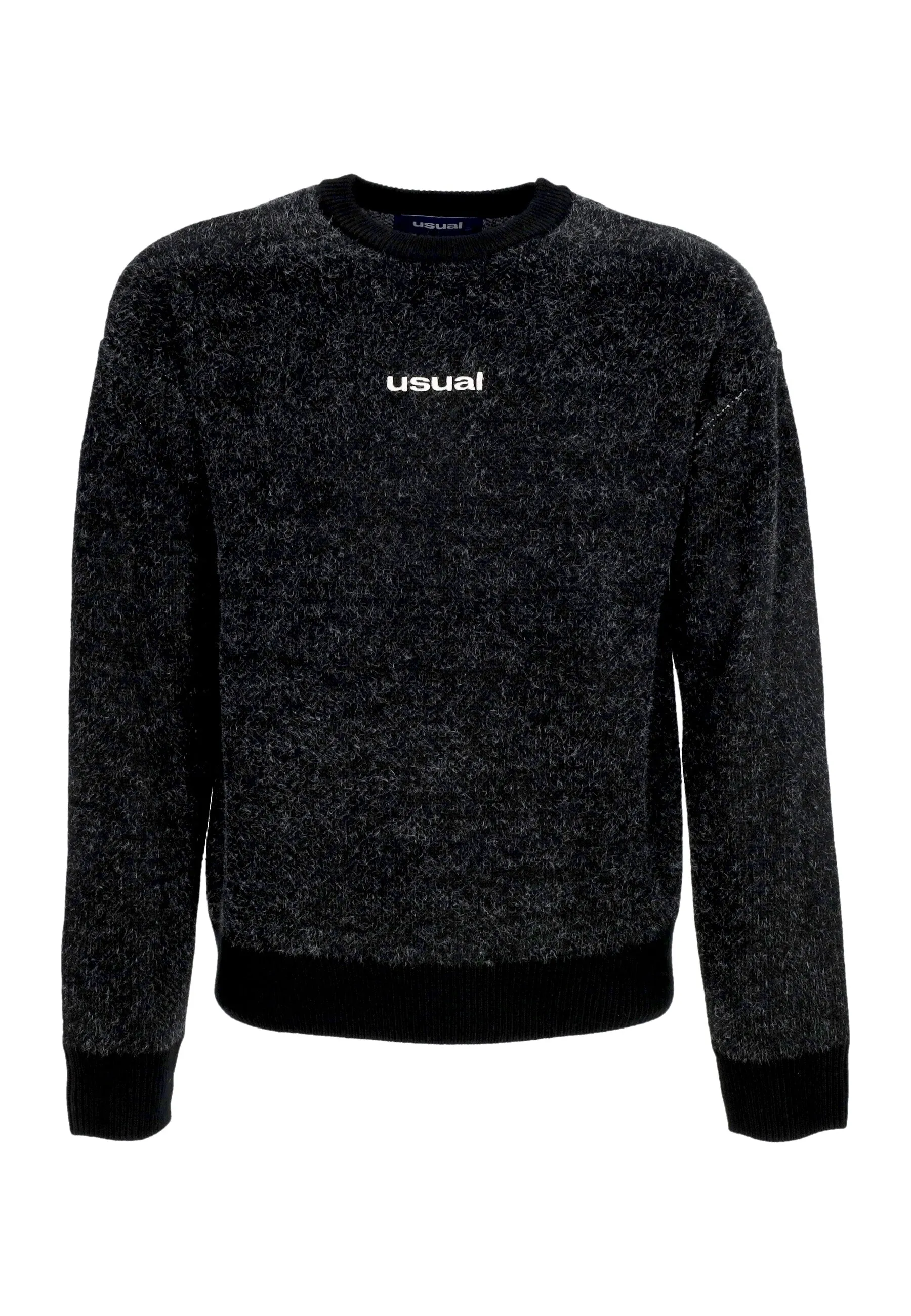 Maglione Uomo U Logo Crew Sweater Black