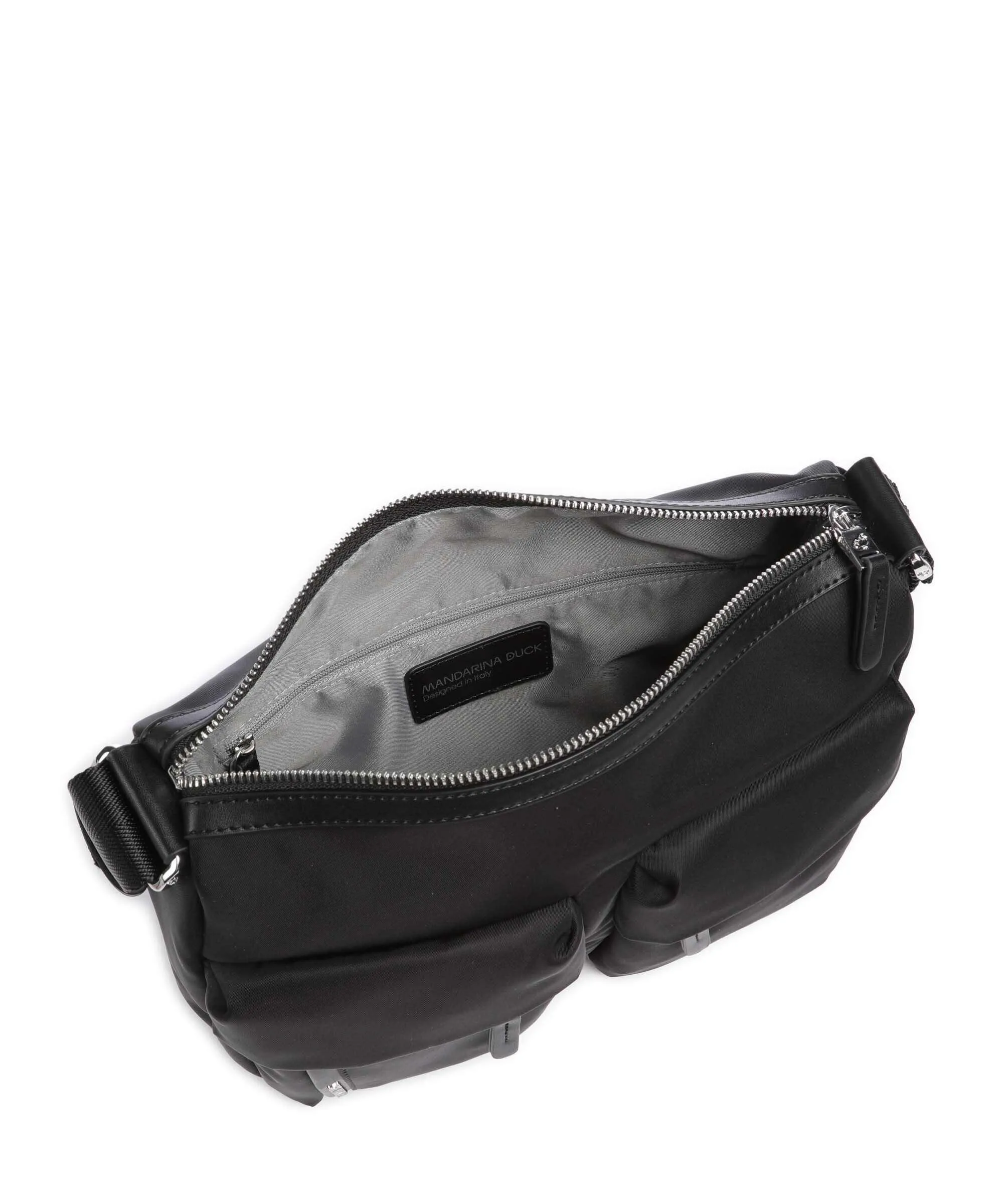  Mandarina Duck Hunter Borsa a spalla nylon nero  