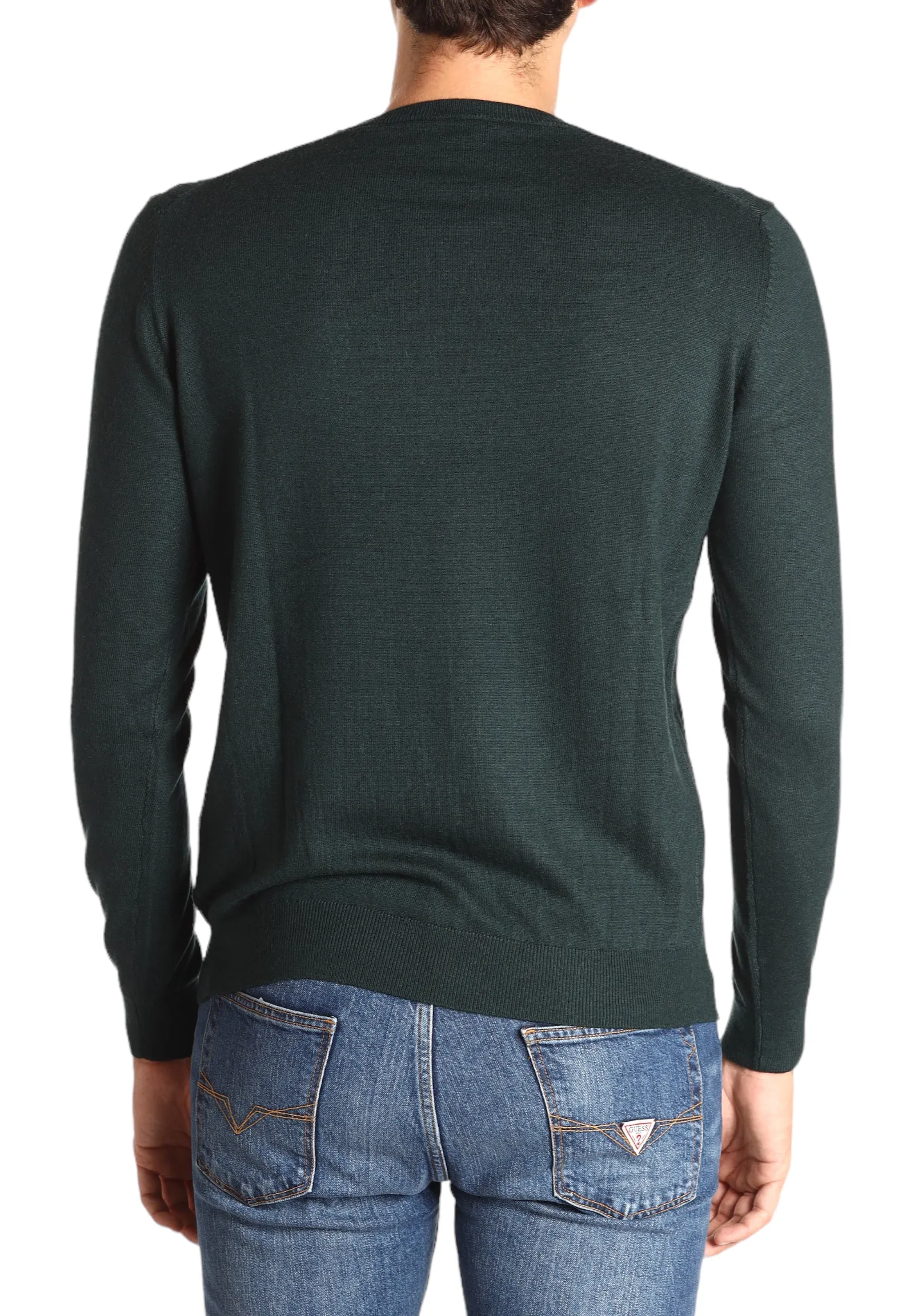 Markup Uomo Maglione Girocollo MK590117-VERDE BOSCO Verde