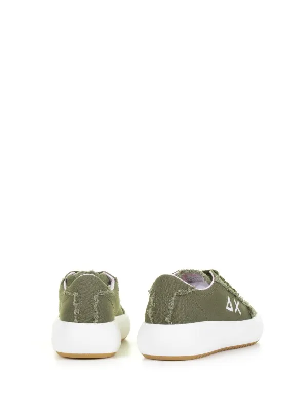 Military Juno sneaker in canvas