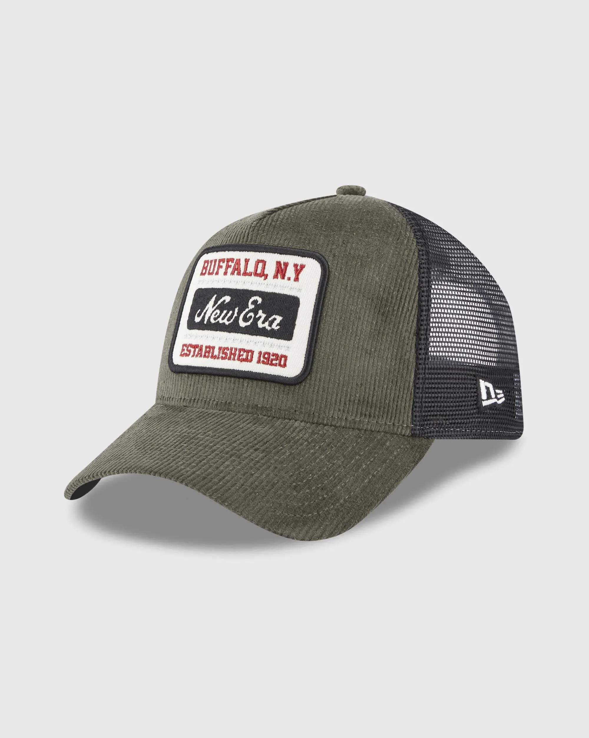 New Era Cappello Cord Trucker Verde