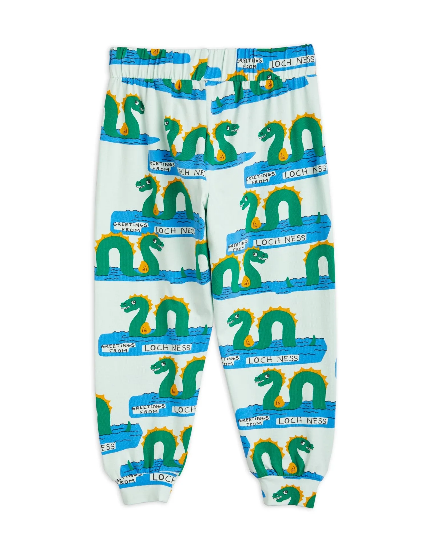 Pantalone con stampa Loch Ness all over per neonato e bambino