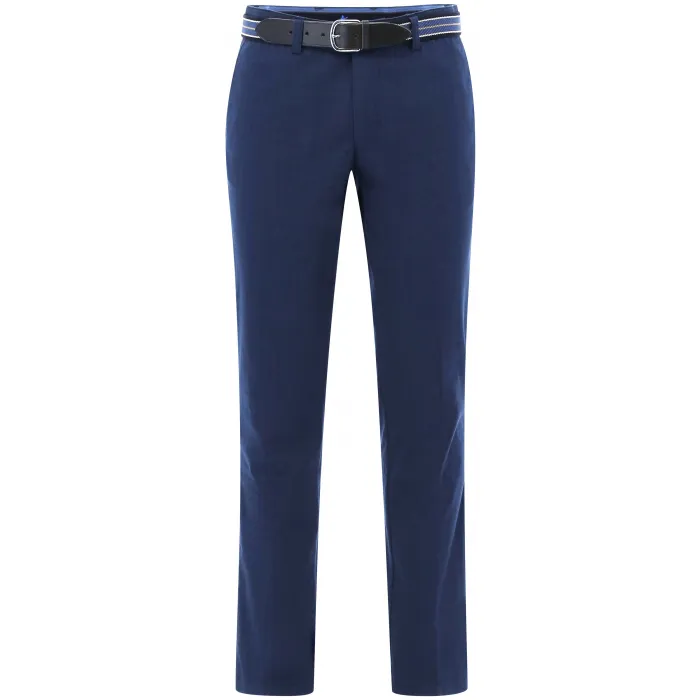 Pantaloni chino Henk ter Horst in cotone stretch Blu scuro a quadretti