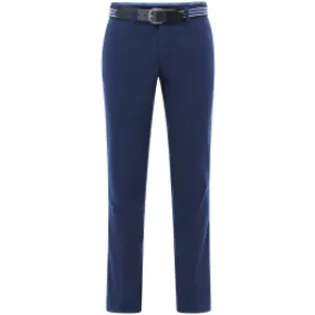 Pantaloni chino Henk ter Horst in cotone stretch Blu scuro a quadretti