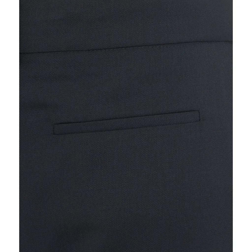 Pantaloni con piega blu scuro