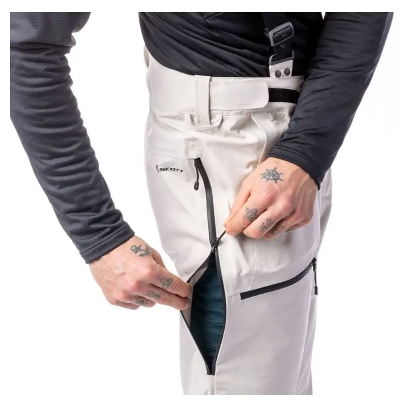 Pantaloni da sci alpinismo da uomo Scott Pants Explorair 3L (Dust white)