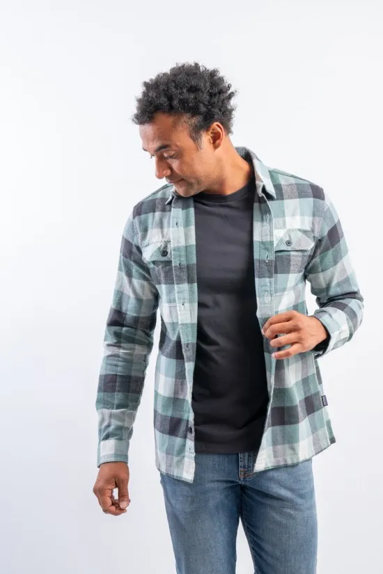 PATAGONIA MS LS ORGANIC COTTON MW FJORD FLANNEL SHIRT 42400