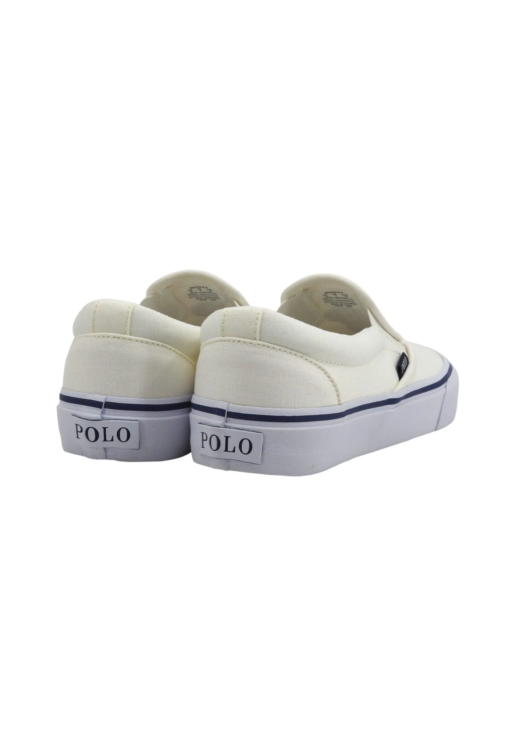 POLO RALPH LAUREN Sneaker Slip On Uomo DeckWash White 816934057002U