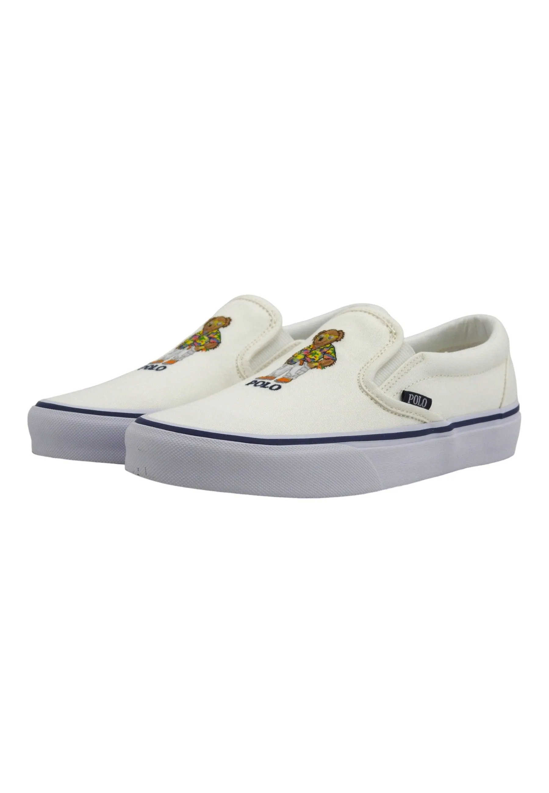 POLO RALPH LAUREN Sneaker Slip On Uomo DeckWash White 816934057002U