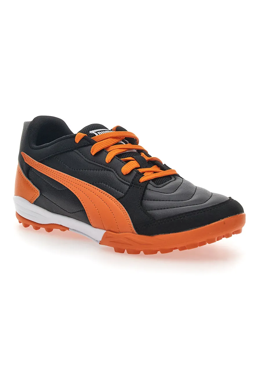   PUMA Scarpe da Calcetto Indoor Nere e Arancio Puma Pressing IV TT